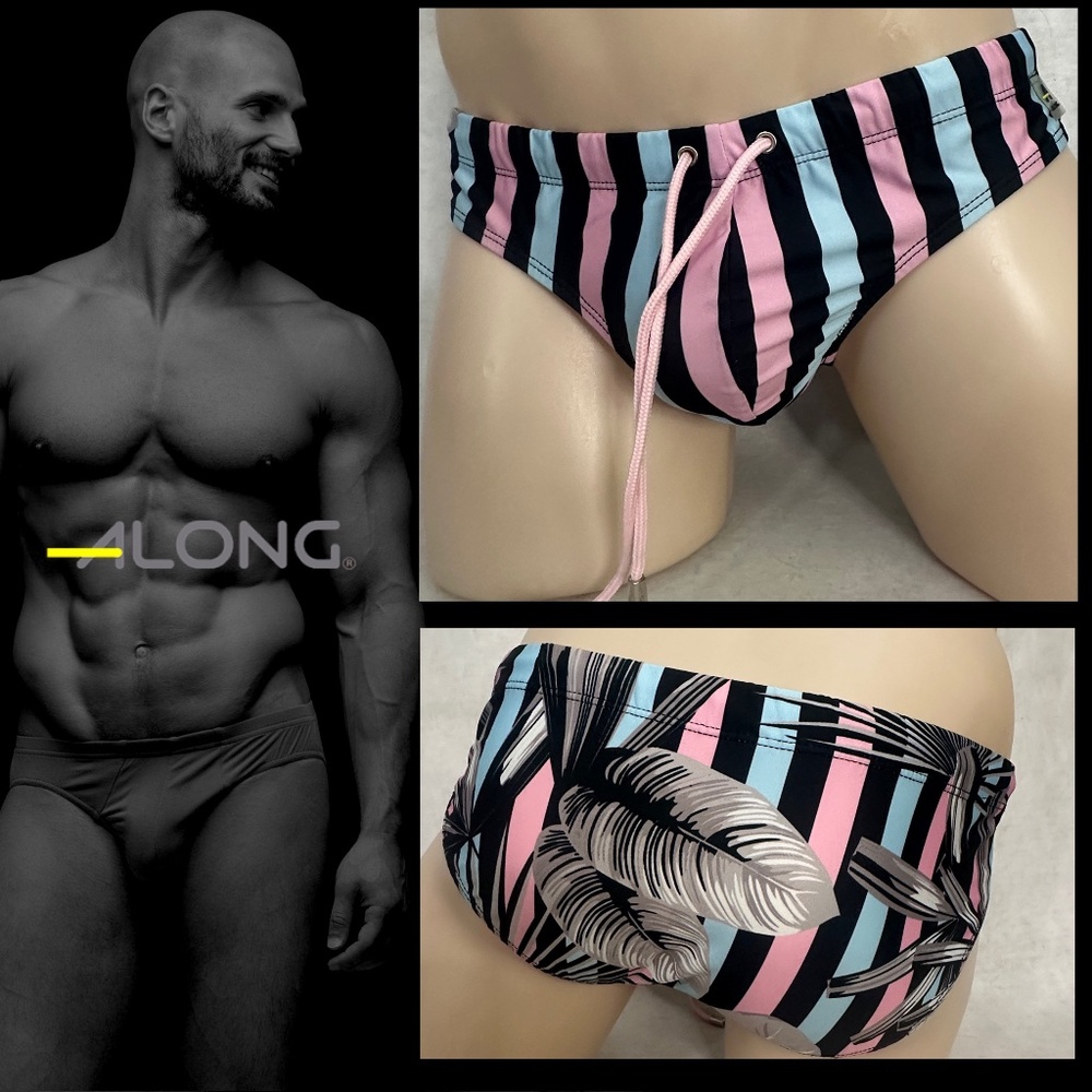 Along Pouch Swimsuit Medium 32-40" waist Nylon / spandex Gently worn Fully lined